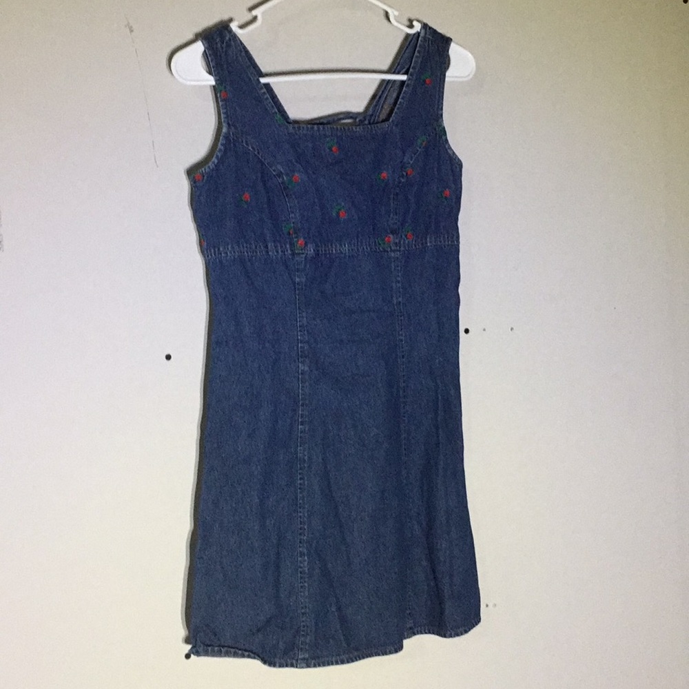 Mini jean dress